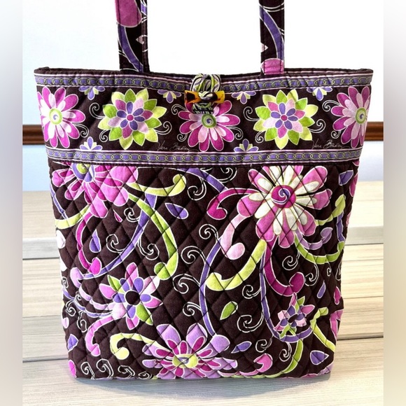 Vera Bradley Purple Punch Tote - Picture 2 of 7